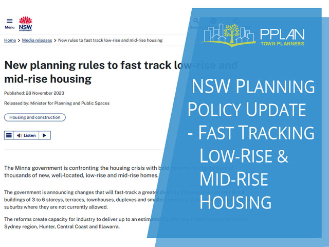 nsw planning policy update fast tracking low rise mid rise housing in nsw