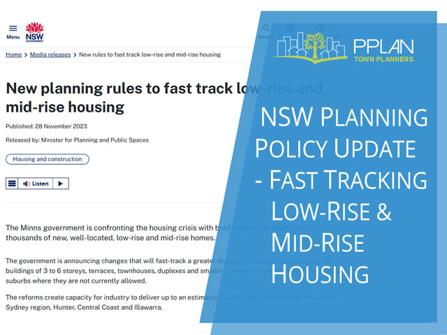 nsw planning policy update fast tracking low rise mid rise housing in nsw